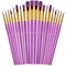 Paint Brushes Set 2-Pack 20 Pieces for Acrylic, Oil, and Watercolor Painting Artist Paintbrushes for Body, Face, Rock, Canvas Kids and Adult Drawing Arts and Crafts Supplies Purple